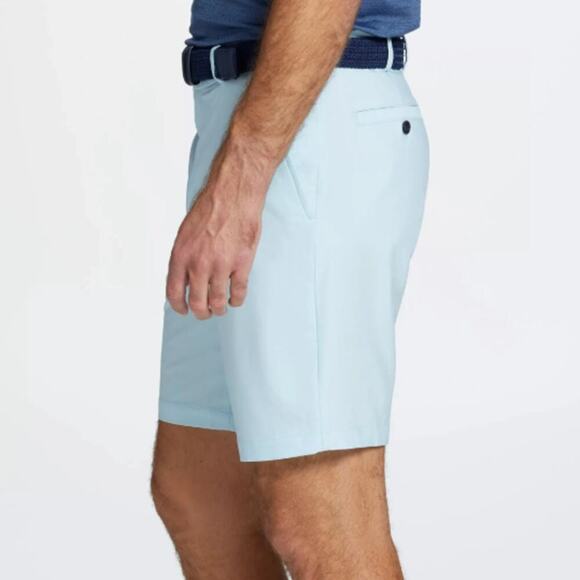 Walter Hagen Men's Soft Blue 9" Performance 11 Micro Lines Golf Shorts Size 38 - Picture 3 of 9